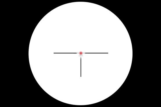 Illuminated FC-DMX reticle from Nightforce ATACR 1-8x24mm FFP Rifle Scope in Dark Earth